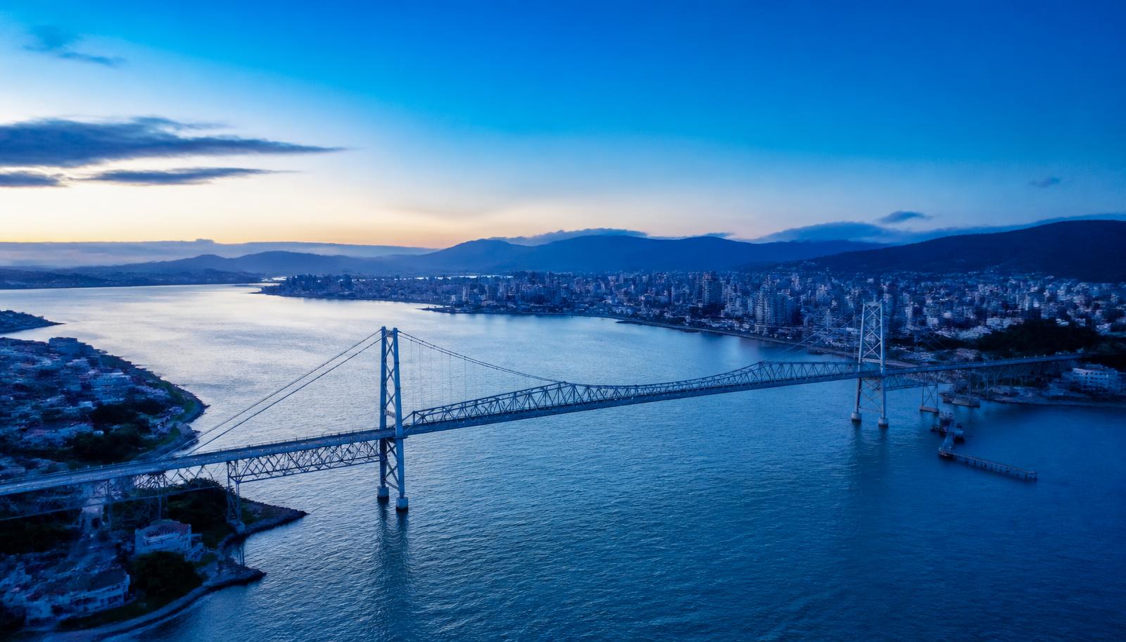 Vista aérea de Florianópolis, Santa Catarina